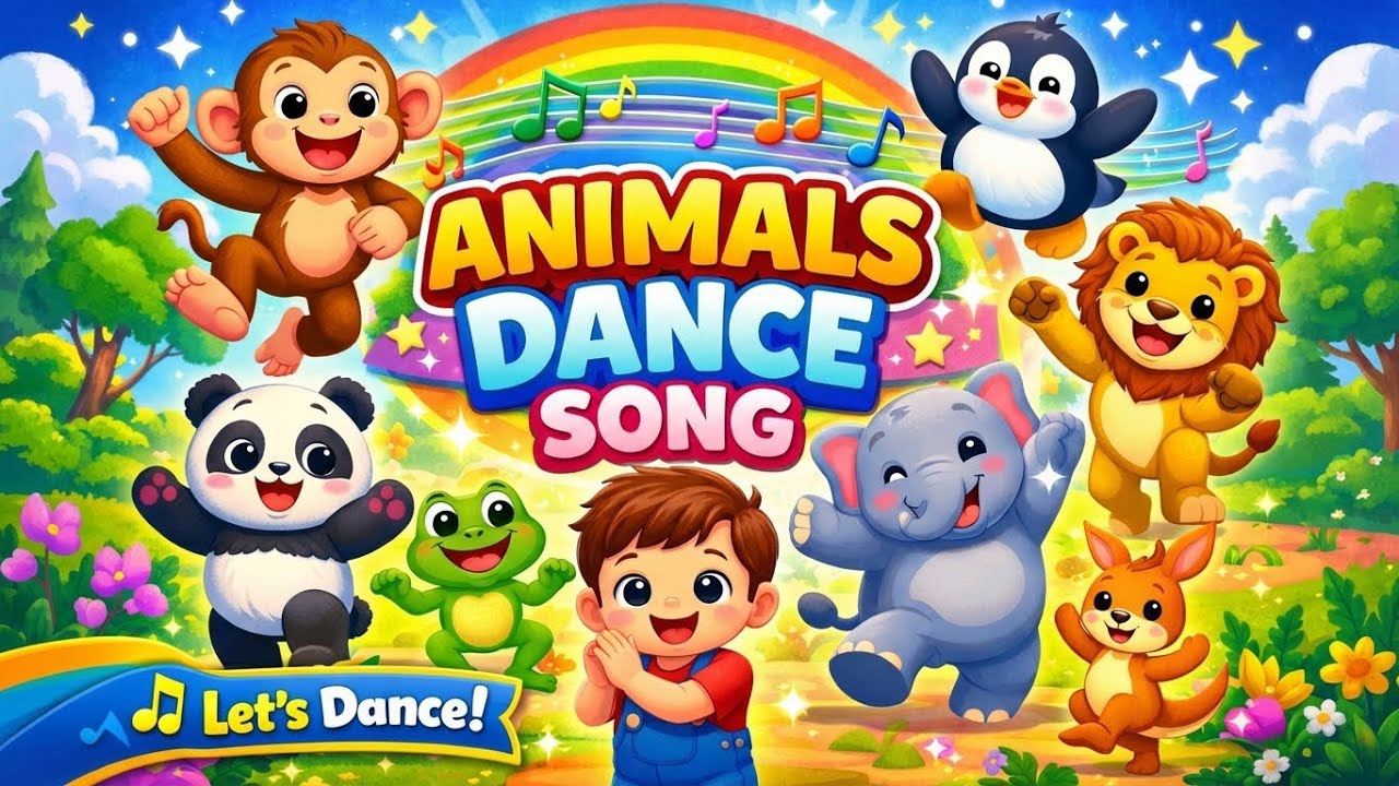 Animals Dance Song 🕺🐾 | Fun Dance Styles for Kids | Toddler Cartoon