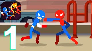 Stick Superhero Offline Games Gameplay Walkthrough Part 1 (IOS/Android) screenshot 3