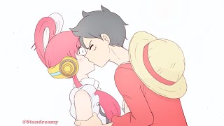 Luffy Kisses Uta (One Piece Fan Animation)