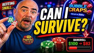 "Conservative Craps Strategy | Can $100 Small Bets Survive?"