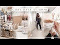 COSY DAY AT HOME | Nursery Organisation, Zara Deliveries, House Declutter &amp; Christmas New In!