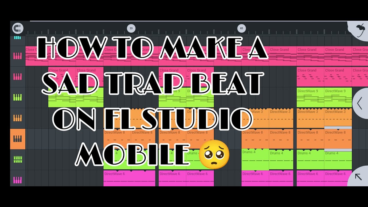 How to make a sad trap beat on fl studio mobile 🥺 - YouTube