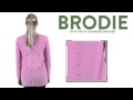 Brodie Boat Neck Cashmere Sweater - Button Back (For Women)