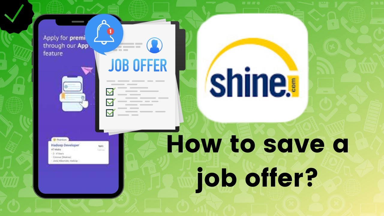 How to save a job offer for later on Shine.com?