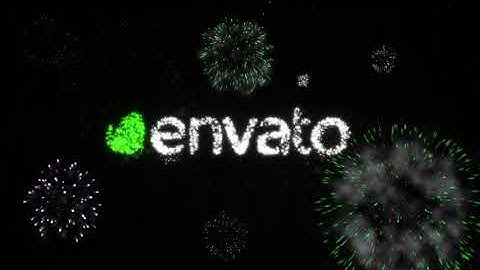 Fireworks Celebrating Logo | After Effects template