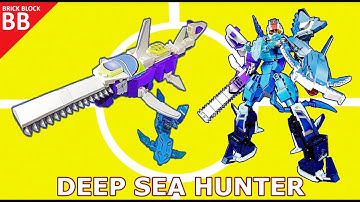 Speed Build : Deep Sea Hunter !! (03) ⚡️ How to make a robot Lego Combiner 4in1 Sembo Block 103256