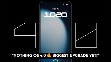 Nothing OS 4.0 — Nieuw ontwerp, AI-dashboard en upgrade naar donkere modus! ✨📱