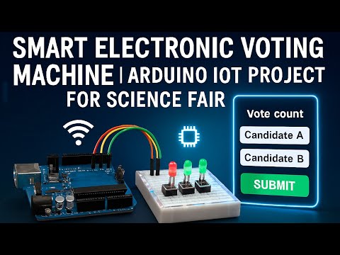 Smart Electronic Voting Machine using Arduino | Automatic Voting System Project | IoT Based EVM