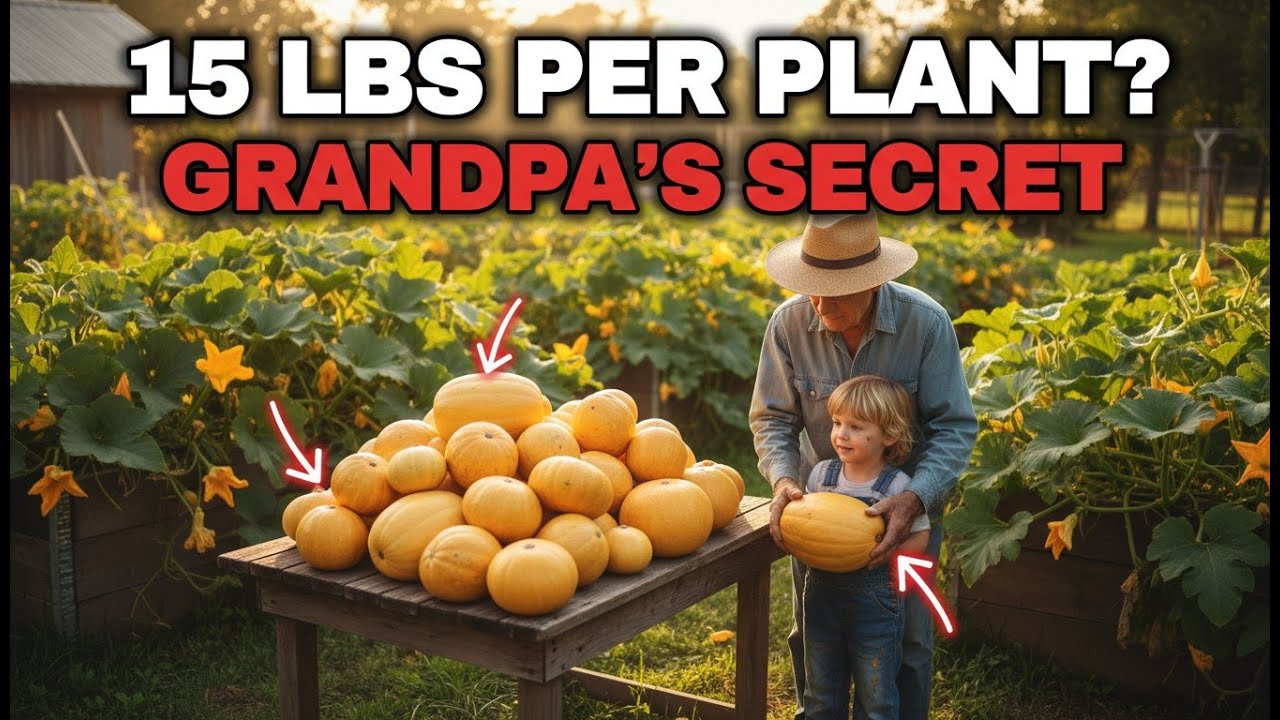 Plant Squash With This Trick and Harvest 15 Pounds Per Plant