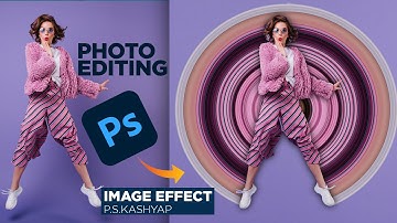 Circular Pixel Stretch Effect  Photoshop Tutorial | Create Round Landscapes in Photoshop | PSKGrafix