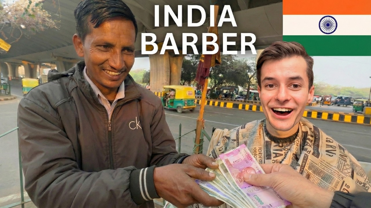 Honest Street Barber In India 🇮🇳 $100 Tip! (Cosmic Haircut and Massage)