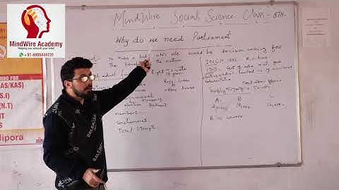 WHY DO WE NEED PARLIAMENT? INDIAN PARLIAMENT. CLASS 8TH: MINDWIRE ACADEMY