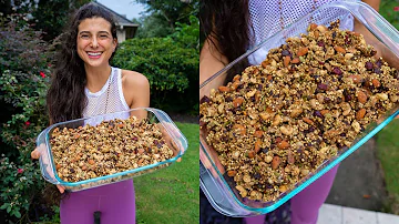 Raw Vegan Granola Recipe! Perfect Protein Snack or Breakfast!