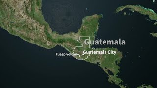 Guatemala's Fuego volcano on the Ring of Fire