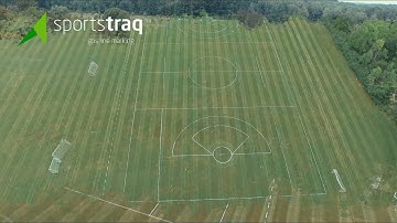 Sportstraq painting a Unified Lacrosse field.