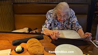 LONGHORN STEAKHOUSE restaurant with 91yr old Mom Northridge California June 16, 2025