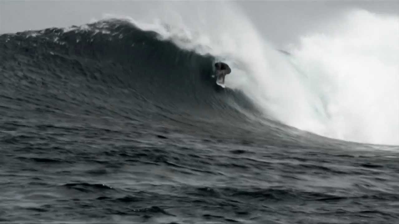 Mick Fanning surfing heaving barrels in early 2012