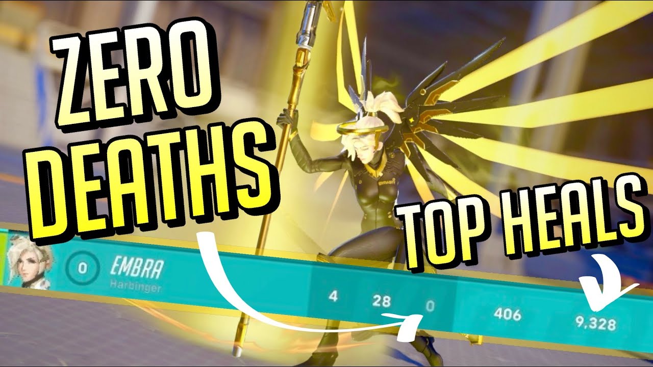 Zero Deaths and Top Heals: Mercy Gameplay - Overwatch 2 - YouTube