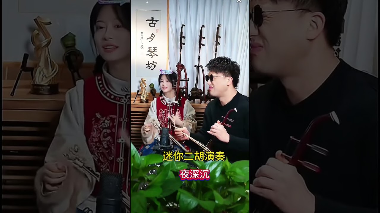 #录屏分享 #二饼力哥二胡演奏 #迷你摆件小二胡 #夜深沉 @抖音小助手