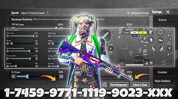 NEW UPDATE 4.1🔥BEST SENSITIVITY CODE + CONTROL SETTINGS BGMI/PUBG MOBILE
