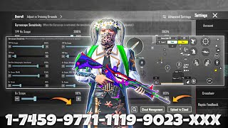 New Update 4.1Best Sensitivity Code Control Settings Bgmipubg Mobile