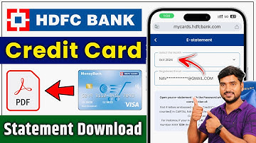 HDFC Credit Card PDF Statement Kaise Nikale | How to Donwload HDFC Bank Credit Cards Bill Statement