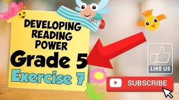 Developing Reading Power Grade 5 - Exercise 7