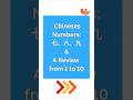 Learn the First Chinese Characters - Numbers (Part 3)