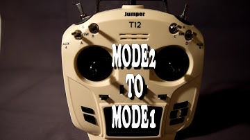 Jumper T12 OpenTX 16CH Radio Transmitter - Convert Mode2 to Mode1