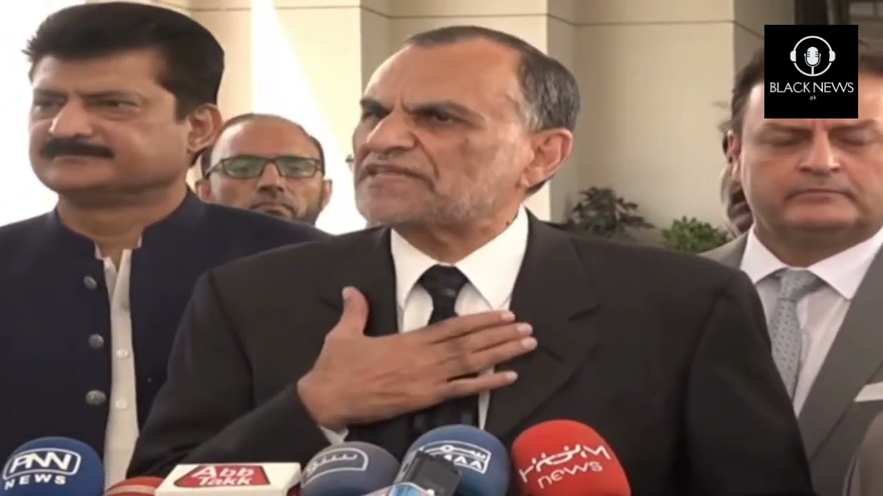 Leader PTI Azam Swati Media Talk in Islamabad | Black News