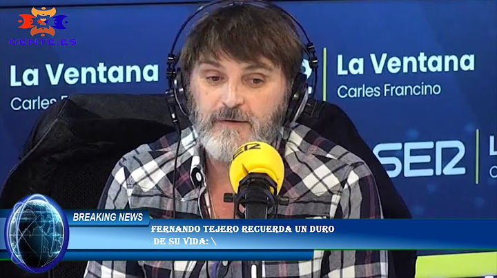 Fernando Tejero recuerda un duro  de su vida: \
