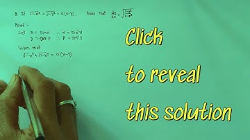 if sqrt(1-x^2) + sqrt(1-y^2) = a(x-y),prove that dy/dx = sqrt((1-y^2)/(1-x^2))