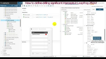 How to define drilling significant intercepts in Leapfrog 2024.1