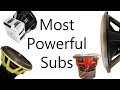 Most powerful Subwoofers of 2018