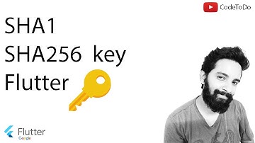 Flutter Generate SHA1 or SHA256 Key  in VS Code