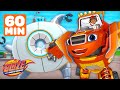 60 MINUTES of Blaze&#39;s ROBOT Rescues 🤖 w/ AJ | Blaze and the Monster Machines