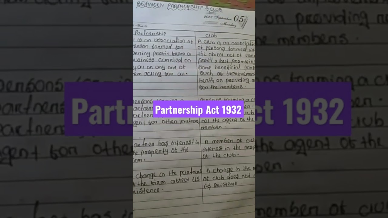 Partnership Act 1932 . 