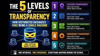 The 5 Levels of Transparency: How Distributed Databases Fake Being a Single Machine