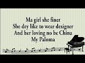 MR. P - Paloma (lyrics) ft Singah