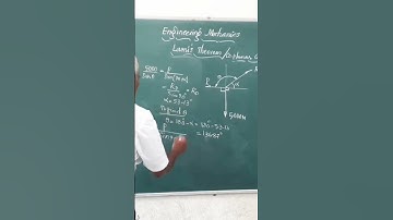 coplanar concurrent forces / Engineering mechanics/ Lamis equation application