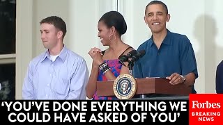 FLASHBACK: President Obama Hosts Veterans And Service-Members At White House For Independence Day
