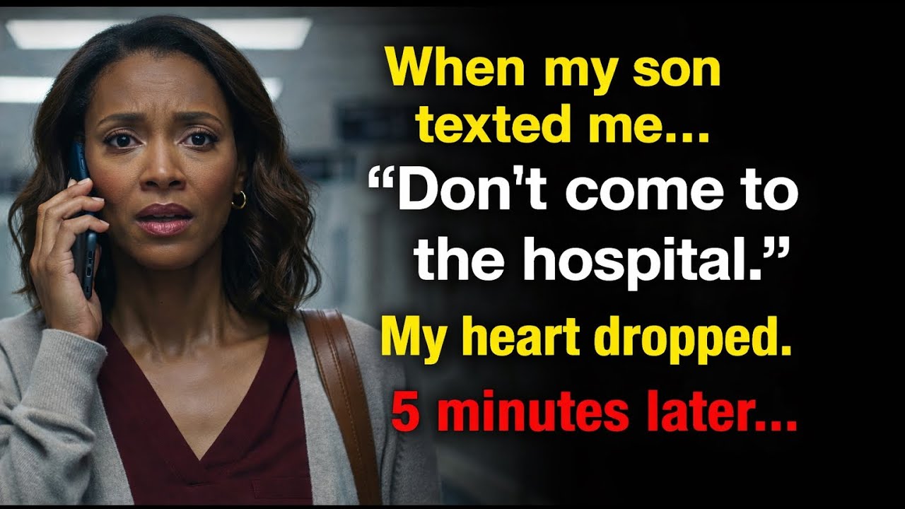 My Son Texted Me: “Don’t Come to the Hospital.” 😨📱