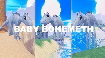 ROBLOX - NEW -  TINY UNIVERSE ROLEPLAY [BABY BOHEMETH] How to get BABY BOHEMETH BADGE MORPH ROBLOX !