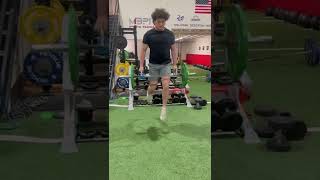 Split Stance Hex Bar DL Jumps