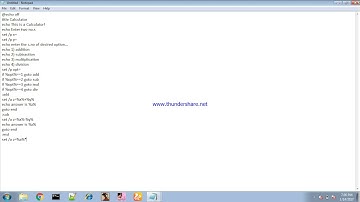 Make your own calculator using notepad!