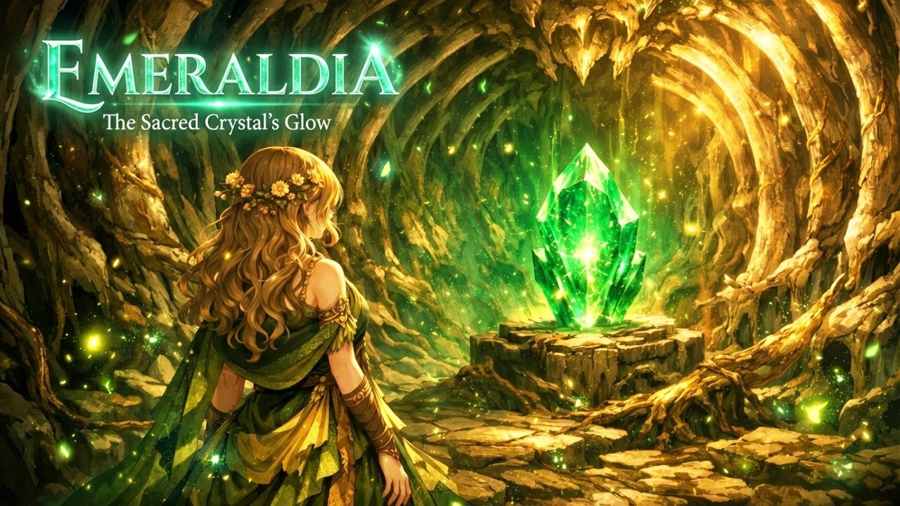 EMERALDIA | The Sacred Crystal’s Glow | Deep Focus Fantasy Ambient for Study & Reading