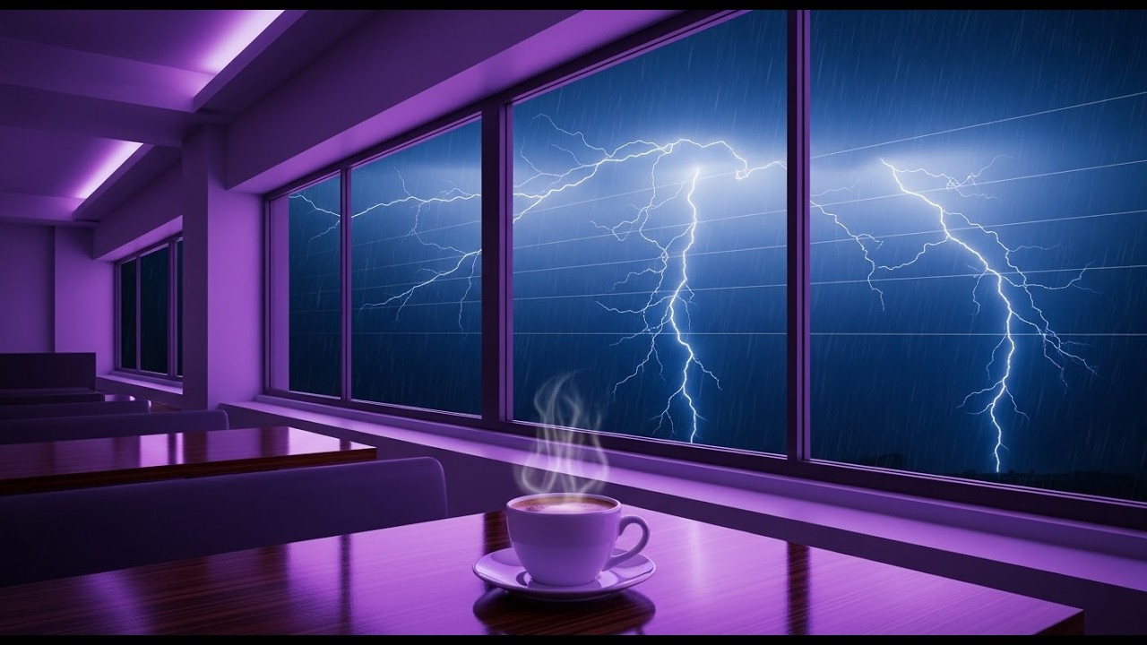 Rainy caffe shop: Soothing Jazz for Reflection & Cozy Focus |  reading, working or focusing 