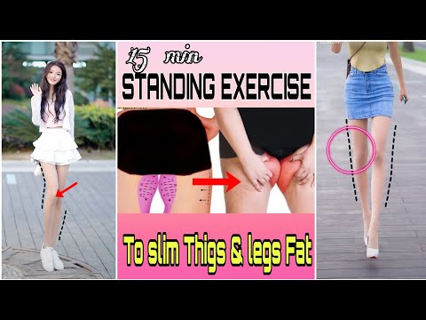 [15 Min] Standing Exercises To Slim Thighs And Legs | Các Bài tập giúp thon gọn đùi và chân hiệu quả