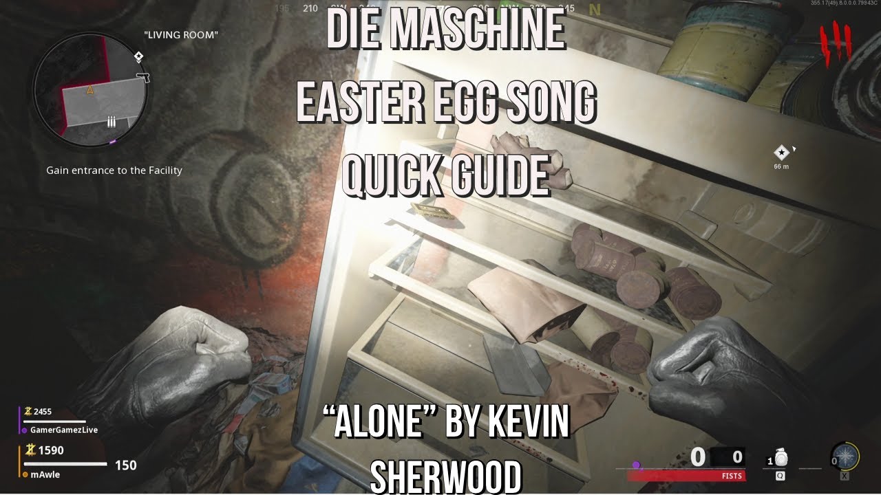 Die Maschine EASTER EGG SONG GUIDE "Alone" by Kevin Sherwood