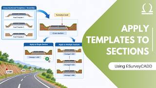 Applying a Cross-Sectional Template or Assembly | Update Single and Multiple Sections in ESurvey CAD